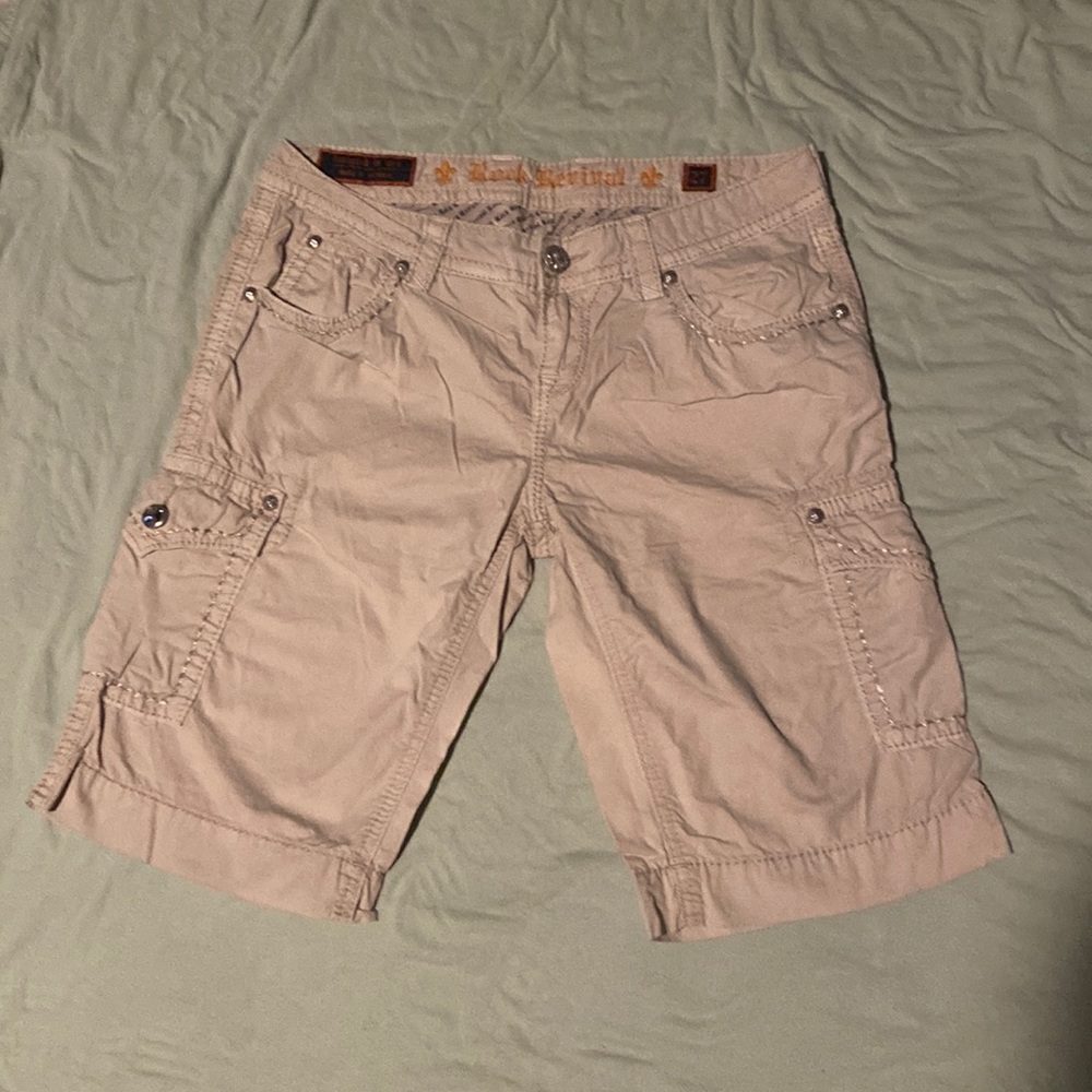 ROCK REVIVAL tan shorts ( 24)
